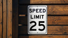 Speed Limit 25 MPH Sign