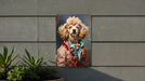 Victorian Poodle Painting Metal Sign - Regal Poodle, Aristocratic Elegance, Noble Breed, Period Decor, Sophisticated Poodle Art
