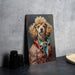 Victorian Poodle Painting Metal Sign - Regal Poodle, Aristocratic Elegance, Noble Breed, Period Decor, Sophisticated Poodle Art