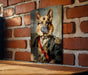 Victorian Warrior German Shepherd Metal Sign - Noble Guardian, Regal Protector, Heroic Shepherd, Period Warrior, German Shepherd Ar