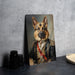 Victorian Warrior German Shepherd Metal Sign - Noble Guardian, Regal Protector, Heroic Shepherd, Period Warrior, German Shepherd Ar
