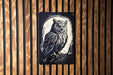Simplistic Owl Wall Art Metal Sign - Minimalist Bird, Nature’s Wisdom, Elegant Feather, Serene Avian, Modern Decor