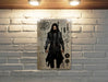 DnD Inspired Ninja Sketch Wall Art Metal Sign - Fantasy Stealth, RPG Warrior, Dungeon Explorer, Adventure Art, Role Play Decor