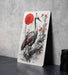 Vintage Japanese Swan Art Metal Sign - Elegant Bird, Oriental Decor, Serene Pond, Traditional Style, Peaceful Nature