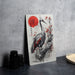 Vintage Japanese Swan Art Metal Sign - Elegant Bird, Oriental Decor, Serene Pond, Traditional Style, Peaceful Nature