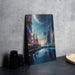 Sci-Fi City Wall Art Metal Sign - Futuristic Metropolis, Urban Sci-Fi, Neon Skyline, Cyberpunk Cityscape, Modern Utopia