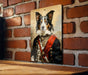 Fancy Victorian Border Collie Metal Sign - Elegant Portrait, Regal Canine, Aristocratic Pet, Period Dress, Classic Decor