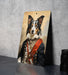 Fancy Victorian Border Collie Metal Sign - Elegant Portrait, Regal Canine, Aristocratic Pet, Period Dress, Classic Decor