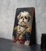 Fancy Victorian Shih Tzu Metal Sign - Luxe Portrait, Royal Companion, Aristocratic Breed, Period Glamour, Exquisite Decor