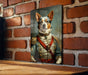 Victorian Australian Cattle Dog Painting Metal Sign - Noble Herder, Regal Canine, Historical Breed, Rustic Elegance, Farmhouse Decor