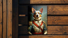 Victorian Australian Cattle Dog Painting Metal Sign - Noble Herder, Regal Canine, Historical Breed, Rustic Elegance, Farmhouse Decor