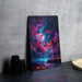 Cyberpunk Galaxy Sky Wall Art Metal Sign - Sci-Fi Cityscape, Neon Universe, Futuristic Decor, Space Aesthetic, Urban Stars