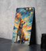 Dog in Nature Galaxy Art Metal Sign - Abstract Animal, Cosmic Pet, Starry Wilderness, Space Decor, Nature Lover