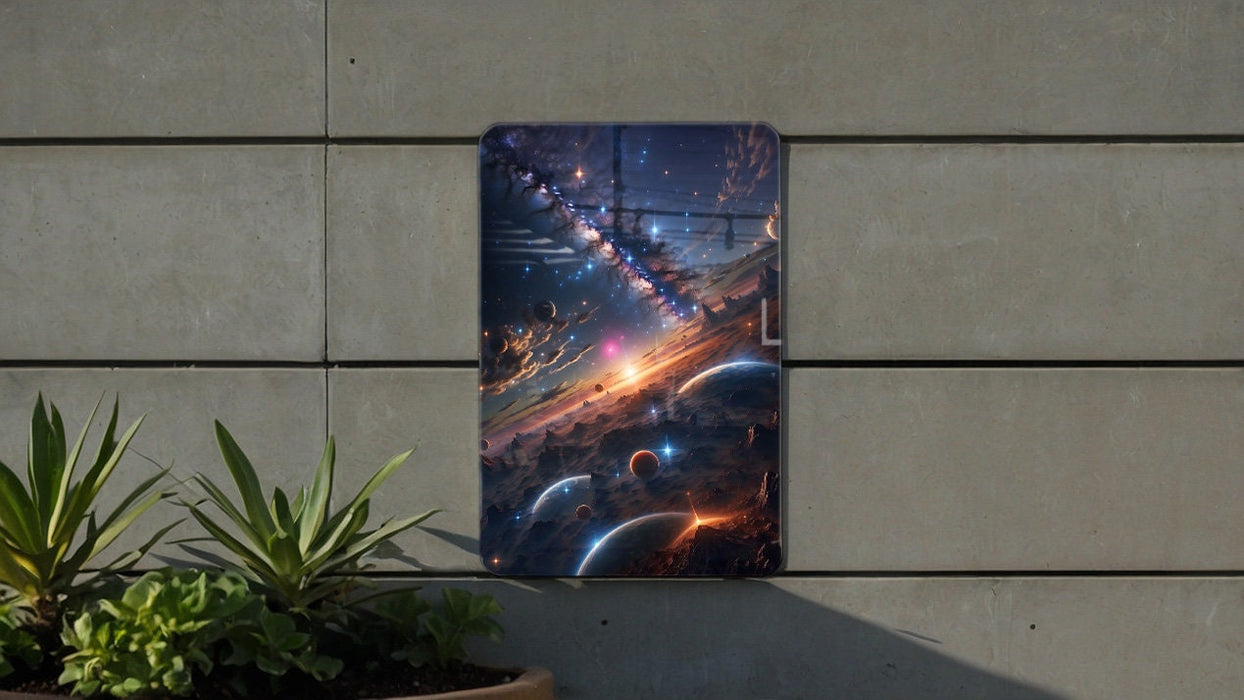 Epic Galaxy Sci-Fi Wall Art Metal Sign - Cosmic Adventure, Space Opera, Universe Exploration, Galactic Art, Starry Scene