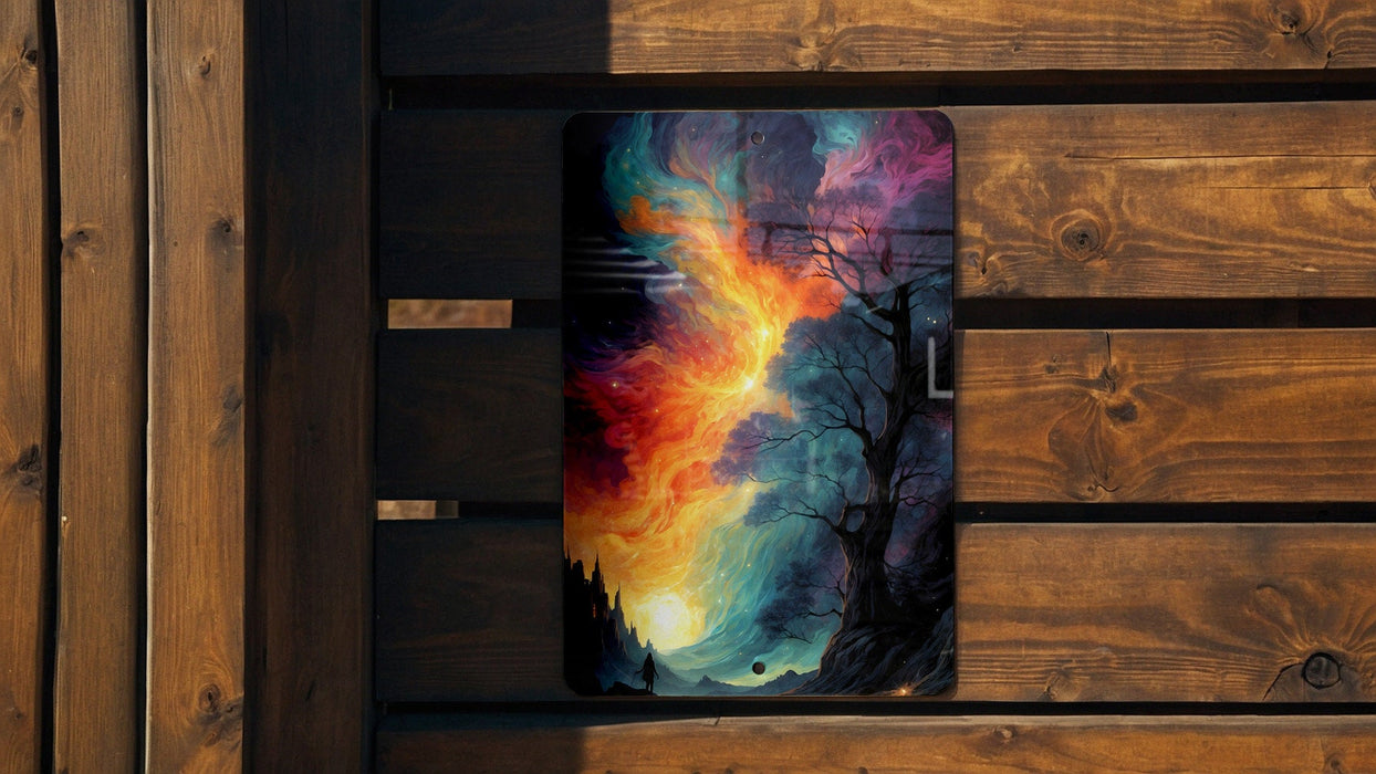 Fantasy Abstract Wall Art Metal Sign - Dreamy Landscape, Enchanted Art, Magical Scenery, Mystical Decor, Imagination Realm