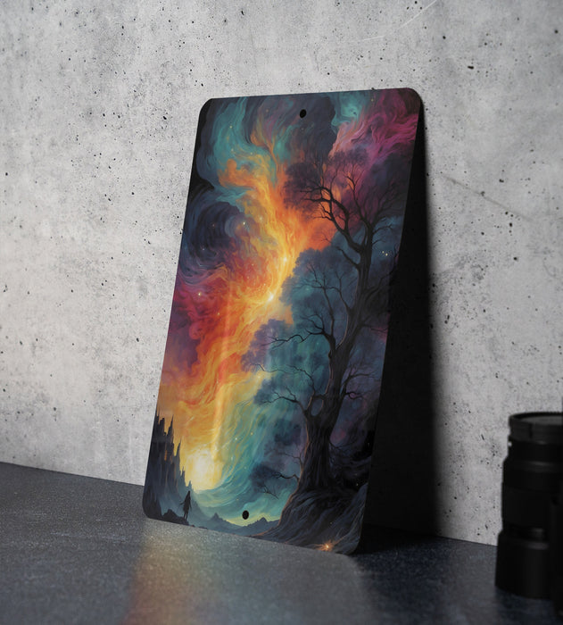 Fantasy Abstract Wall Art Metal Sign - Dreamy Landscape, Enchanted Art, Magical Scenery, Mystical Decor, Imagination Realm