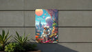 Colorful Fantasy Galaxy Wall Art Metal Sign - Vibrant Space, Cosmic Dreams, Sci-Fi Decor, Universe Imagination, Star Art