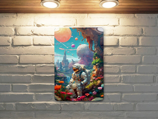 Colorful Fantasy Galaxy Wall Art Metal Sign - Vibrant Space, Cosmic Dreams, Sci-Fi Decor, Universe Imagination, Star Art