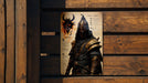 Fantasy Assassin Sketch Art Metal Sign - Dark Warrior, Medieval Rogue, Stealth Fighter, Epic Battle, Heroic Decor