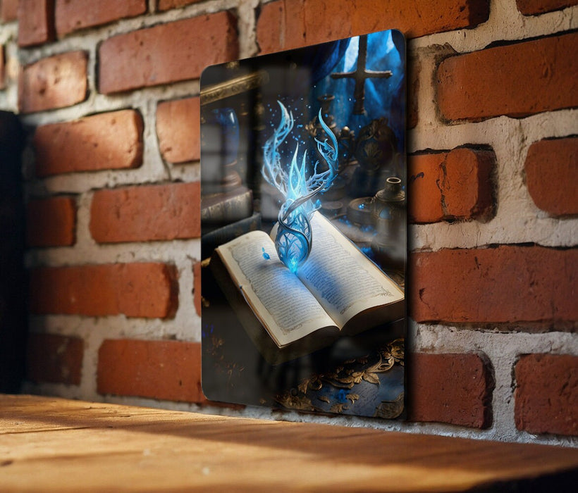 Fantasy Reading Wall Art Metal Sign - Enchanted Books, Magical Library, Literary Adventure, Storybook Charm, Dreamer's Escape