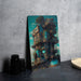 Colorful Nature House Wall Art Metal Sign - Funky Home Decor, Vibrant Landscape, Quirky Art, Whimsical Living, Joyful Scenery