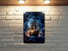 Fantasy Ship Clouds Wall Art Metal Sign - Floating Vessel, Dreamy Skies, Airborne Adventure, Cloudscape Journey, Mystic Voyage