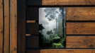 Foggy Jungle Nature Wall Art Metal Sign - Misty Wilderness, Enchanted Forest, Mysterious Landscape, Nature's Mystery, Serene Jungle