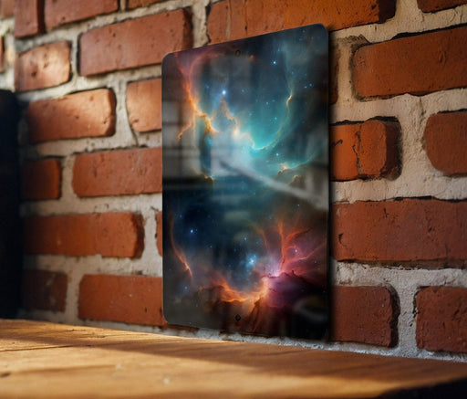 Colorful Universe Wall Art Metal Sign - Cosmic Decor, Space Art, Galaxy Design, Sci-Fi View, Astral Beauty