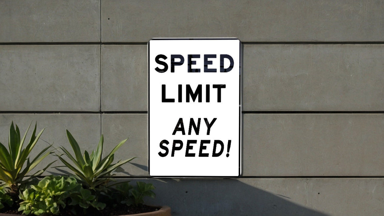 Custom Speed Limit Sign, Outdoor Metal Sign, Custom Speed Sign, Speed Limit 69