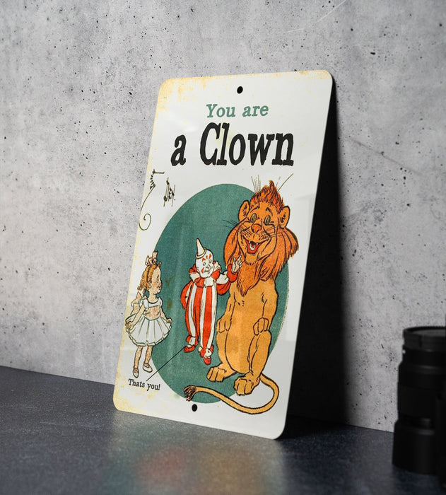 You Are a Clown - Zoo Parody Childrens Book - Funny Gift - Funny Wall Decor - Funny Vintage Decor