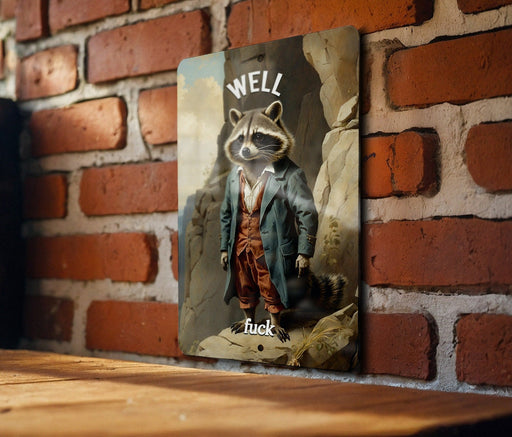 Well.. Fuck - Funny Metal Sign - Explicity Decor - Funny Sign - Home Accent- Swear Decor - Edgy Decor