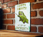 Hippity Hoppity Get Off My Property - Metal Sign - Funny No Trespassing Sign - Funny Wall Decor