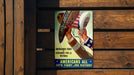 Metal WW2 Texas Art - Metal WW2 Propaganda Poster - Fathers Day Gift - Unique Metal Sign