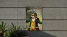 Born to Slay Forced to Work Metal Sign - Funny Vintage Frog, Quirky Motivational Decor, Unique Wall Art, Humorous Office Sign