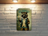 All Oopsies No Daisies Metal Sign - Cute Raccoon Decor, Animal Wall Art, Home Decoration, Quirky Gift, Funny Sign