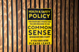 Health and Safety Policy Use Common Sense Metal Sign - Office Decor, Workplace Humor, Safety Sign, Common Sense Reminder, Funny Gift
