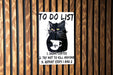 To Do List, Don't Kill Anyone, Coffee Lover, Humor Sign, Unique Decor - Metal Poster