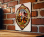 Biningers Bourbon Vintage Metal Poster - Travelers Guide Sign, Classic Bar Decor