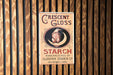 Crescent Gloss Starch Metal Poster - Vintage Laundry Sign, Classic Starch Ad