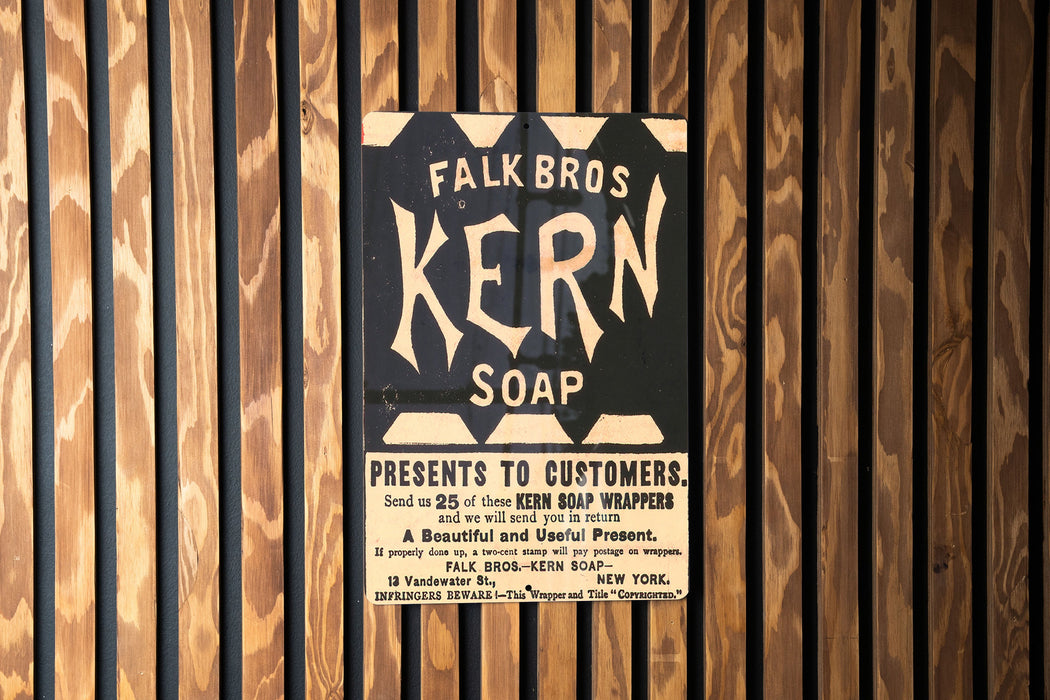 Falk Bros Kern Soap Metal Poster - Vintage Laundry Sign, Classic Soap Ad