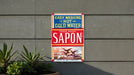 Sapon Soap Vintage Metal Poster - Classic Laundry Ad, Retro Soap Decor
