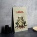 Arson Frog Metal Poster - Frog Humor, Unique Art, Quirky Decor, Nature Inspired, Wall Art