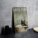 Bath Time Cat Metal Poster - Cat Art, Relaxing Bath, Home Decor, Cute Animal, Bathroom Sign