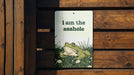 Asshole Frog Metal Poster - Humor Art, Sarcastic Frog, Funny Quote, Whimsical Decor, Unique Illustration