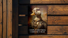 Everything Comes Out Okay Metal Poster - Positive Vibes, Encouraging Art, Hopeful Quote, Bathroom Humor, Light Hearted