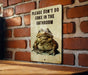 Don't Do Coke Bathroom Metal Poster - Bathroom Rules, Humor Sign, Quirky Notice, Guest Decor, Wall Art