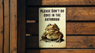 Don't Do Coke Bathroom Metal Poster - Bathroom Rules, Humor Sign, Quirky Notice, Guest Decor, Wall Art