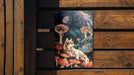 Space Cat Mushrooms Art Metal Poster - Psychedelic Kitty, Cosmic Exploration, Trippy Decor, Fantasy Art, Unique Wall