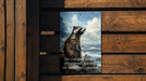 Crushing Existence Weight Metal Poster - Existential Thought, Deep Quote, Philosophical Art, Mind Burden, Reflective Decor
