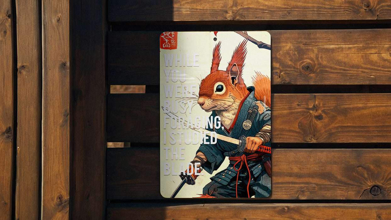 Studied the Blade Metal Poster - Foraging Joke, Warrior Humor, Medieval Meme, Fantasy Art, Unique Quote